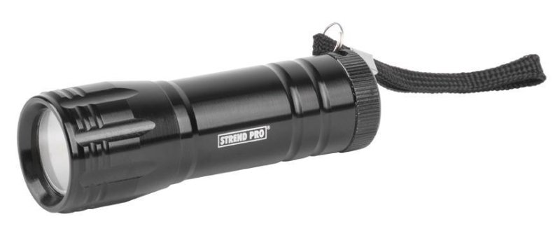 Strend Pro Flashlight FL004, COB 100 lm, Alu, 3xAAA, Sellbox 12 Stk